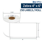 1roll 4x6 Direct Thermal Shipping Labels 250 Labels Compatible With Zebra Zp-450