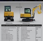 3 5 Ton Mini Excavator Kubota V1505 Cab Ac Boom Swing Hydraulic Pilot Epa 25hp