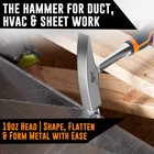 Sheet Metal Hammer     18oz Tinners Hammer One Piece Forged