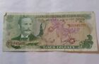 1977 Costa Rica Banknote 5 Colones-very Fine Green   Pink  d21845200 Free Post