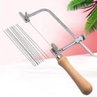 Coping Saw Steel Frame With 0 45mm Diamond Wire Saw For Jade Stone Glass Metal   