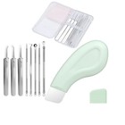 Professional Blackhead Remover Kit Pimple Popper Tool With Extractor tweezers   