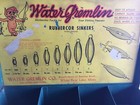 Vintage Water Gremlins Rubbercor Sinkers Metal Display Box White Bear Lake Mn