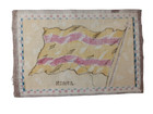 Rare Antique 1910 s Spain Felt Cigar Tobacco Flannel Felt Nation Flag Rare