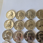 1955-d Washington Quarter 25c Cents Silver 40-coin Lot Gem choice Bunc   Bu Roll
