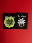 Rick And Morty Portal Enamel Pin   Rick   s Face Adult Swim Pin Set New