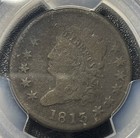 1813 Classic Head Large Cent 1c Pcgs Fine Details Rare Date
