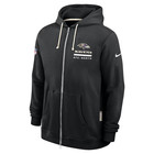 Baltimore Ravens Nike 2025 Sideline Utility Player Performance Full-zip Hoodie
