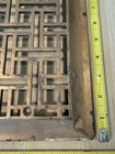 Antique Cast Iron Wall Grate Vent Register Heavy Weight Marked 9    X 12   
