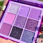 Evpct 9 Colors Purple Glitter Eyeshadow Palette  Lavender Violet Purple Pink    
