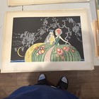 Vintage French Pochoir Print Art Deco Unframed