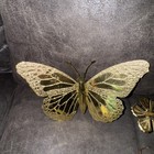 Vintage Brass Butterflies   Hummingbird Butterfly Wall Decor Cottage