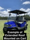 Golf Cart Extended Roof Ezgo  Club Car  Yamaha  80  Roof  roof Only - Black