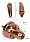 Acetylene Cutting gouging Tip 1-118  0  0-1-118 Fits Victor Gouging Tip Qty 1
