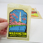 Vintage Us State Water Slide Decal Lot      Travel Luggage Suitcase Trunk Stickers