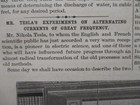 1892 Tesla Alternating Current Paris Edison Bell Electrician Scientific American