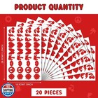 Spakon 720 Pieces Tanning Sunbathing Stickers Perforated Body Self Adhesive H