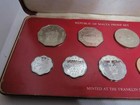 1977 Republic Of Malta Decimal Proof Coin Set By The Franklin Mint