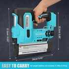 Duratech 2 In 1 Cordless Brad Nailer 18 Ga Nail staple Gun W 2 0abattery Charger