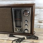 Vintage Sony Icf-9650w Radio Am fm Stereo Tabletop Wooden Case 1960s Work Tested