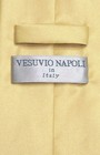 Vesuvio Napoli Solid Gold Color Necktie And Handkerchief Mens Neck Tie Set
