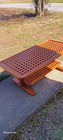 Mid Century Modern Solid Teak Lattice Coffee Table