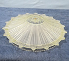 Vintage Art Deco Sunflower Clear Frosted Glass Ceiling Light Shade Fixture 15 