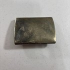 Silver Tone Pocket Mirror Envelope Style Folding Compact Portable Vtg Tarnished
