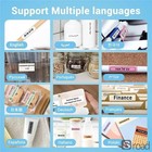 Portable Bluetooth Thermal Label Printer For Smartphones  Wireless  6-15mm