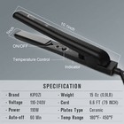 Kipozi Professional 1 In Mini Hair Straightener Ceramic Flat Iron Salon Black