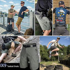 Mens Cargo Shorts Belted 8 Pockets Tactical Waterproof Pant Trousers 36 38 40 42