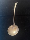 Georgian 1771 British Sterling 13 Inches Ladle With Hallmarks   Family Crest 