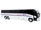 Mci D4520 Coach Bus  coach Usa  White 1 87 Diecast By Iconic Replicas 87-0652