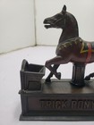 Original Circa Pat  July 7th 1885 Trick Pony Cast Iron Mechancial Bank