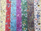 50pcs 10 X 10 Inches Cotton Fabric Bundle Squares Floral 10 X 10  Multicolor