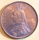 Great Britain 1887 Victoria Double Florin   925 Silver