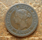 1876-h Canada Large Cent Nice Circulated Coin  1