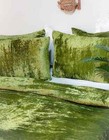 Velvet Duvet Cover In Moss Green King Queen Bedding Luxury Velvet Duvet Cover