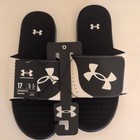 Under Armour Mens Size 17  Ua Ignite Pro Sl Slide Black White New With Tags