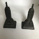 2 Vintage Cast Metal New York City Empire State Building Souvenir 6 In Figurines