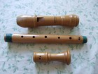 Wooden Mollenhauer Denner Alto Recorder  Curved Windway  Strong Signs Of Use
