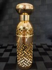 Vtg Guerlain Paris Shalimar Gold Metal Lattice Case For 93ml 3 1 Oz Bottle 