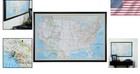 National Geographic Classic Push Pin Travel Map With 100 Tacks - Ready To Hang