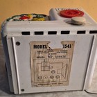 Airline Model 1541 Vintage Tube Radio  White Red Dial  Floral fruit Front