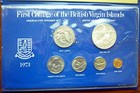 1973 British Virgin Islands - Official Mint Unc Specimen  Set  6  W  1 Oz Silver