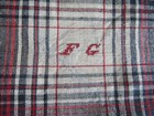 Antique Pair Of Two Pillowcases Cover   Handwoven Linen  Vintage Monogram