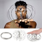 3d Magic Flow Ring Silver Spring Slinky Juggle Toy Birthday Party Bag Filler X1