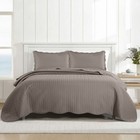 3 Piece Emboss Bedspread Quilted Comforter Bedding Set Bed Throw Reversible