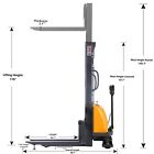 Apollolift 3300lbs Pallet Stacker Semi Electric Stacker Fixed Legs 118  Lifting
