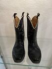 Vintage 50s 60s Kids Youth Leather Western Cowboy Boots 